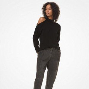 NWT $125 Michael Kors Cotton Asymmetric Sweater M